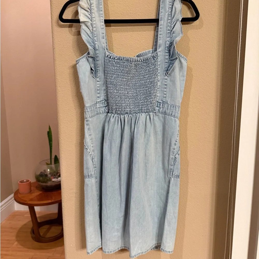 Japna Light Blue Cotton Dress - Picture 2 of 3